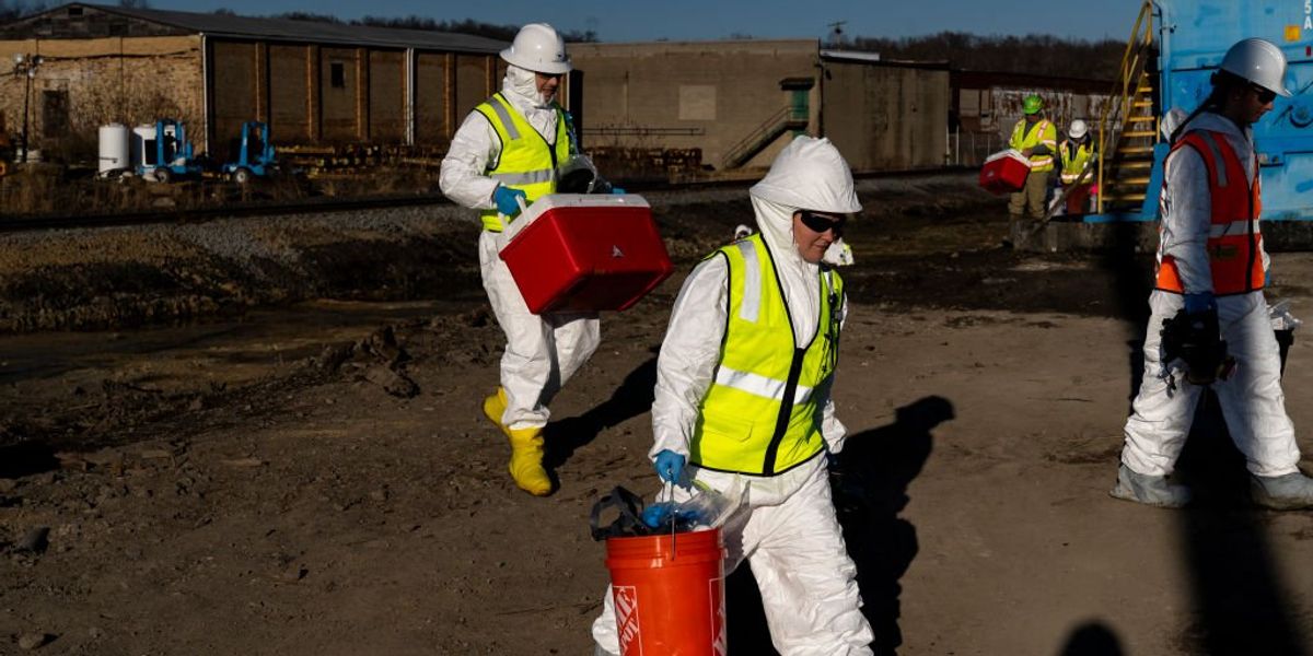 NextImg:CDC workers became ill while assessing Ohio train derailment, chemical fire