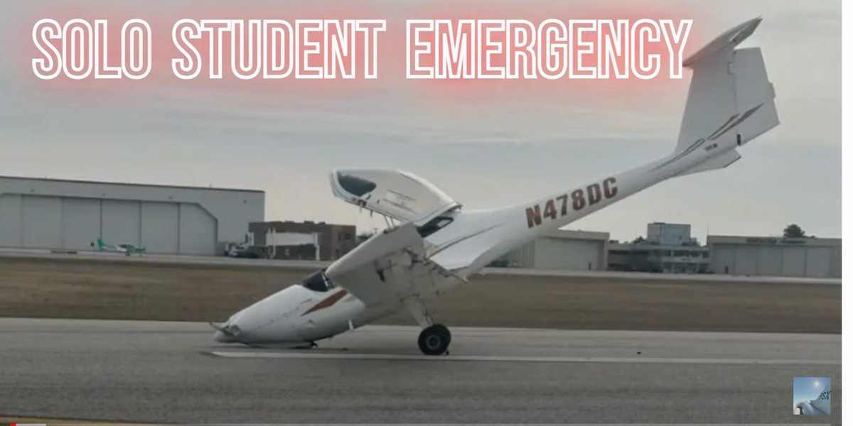 Student pilot makes emergency landing after wheel falls off - Upworthy