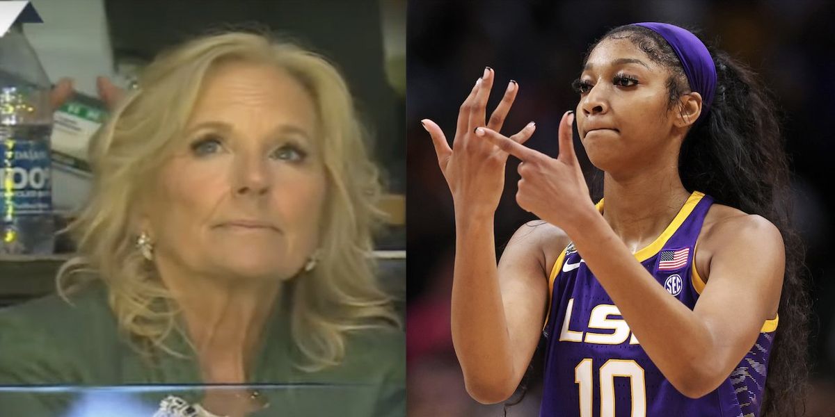 NextImg:Jill Biden blasted by Angel Reese, Shannon Sharpe for wanting women's basketball loser Iowa at White House with winner LSU. First lady seems to have walked it back.