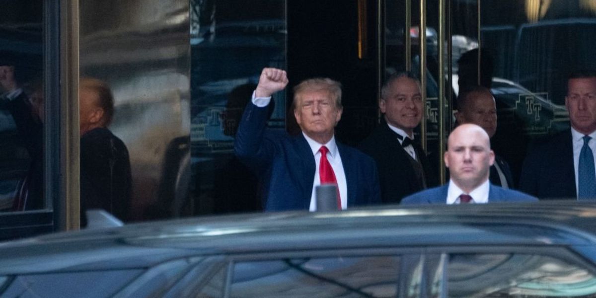 NextImg:Former President Trump arraigned, pleads not guilty to 34 felony counts of falsifying business records