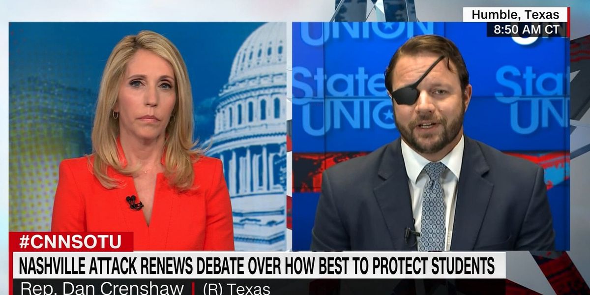 NextImg:Rep. Crenshaw needs just one question to corner CNN host pushing gun control 'to save the lives of children'