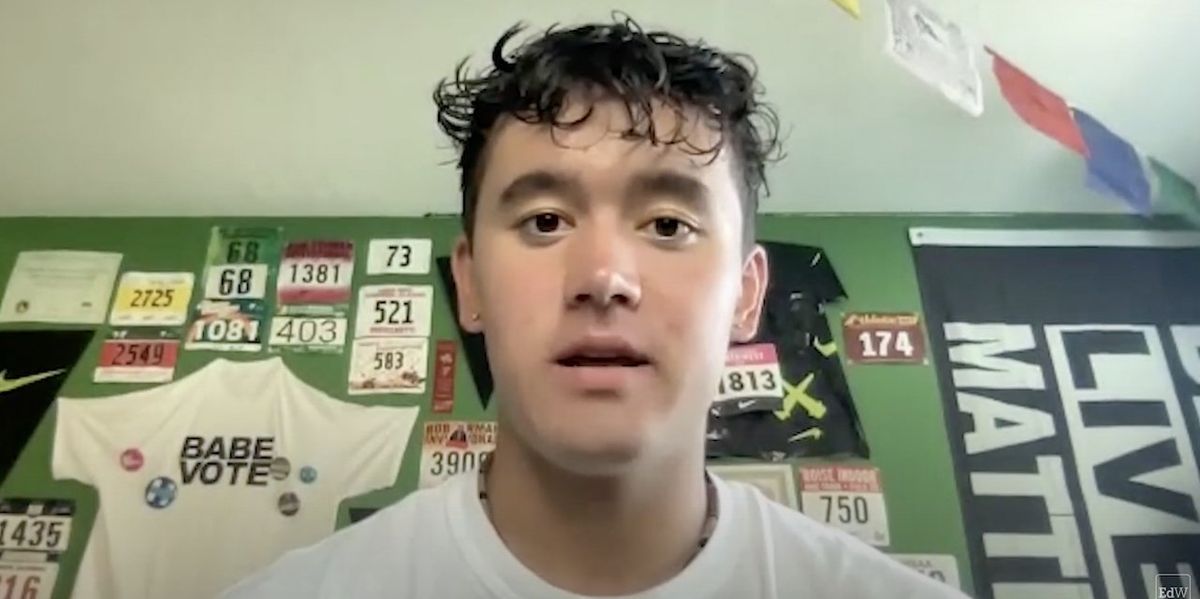 NextImg:Leftist, 18-year-old school board member tells Republican governor, 'F*** you ... I'm p**sing on your grave' over ban on trans medical procedures for minors