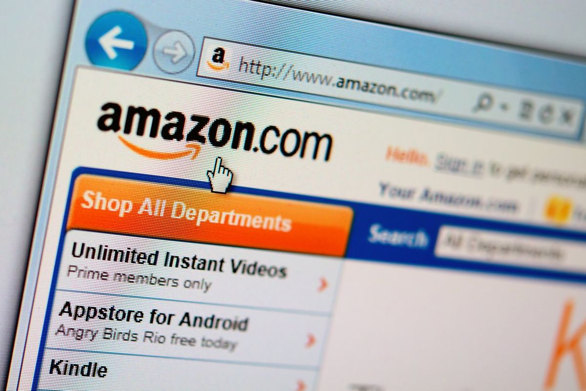 a photo of Amazon.com home page