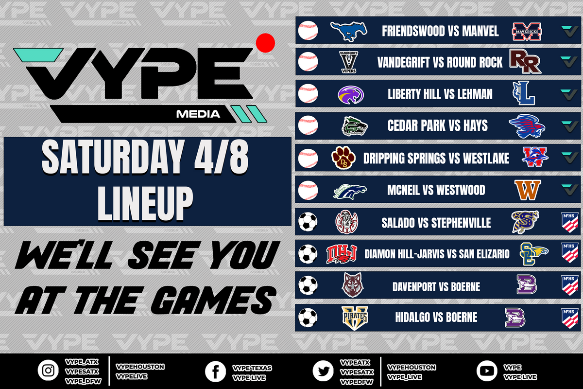 VYPE Live Lineup - Saturday 4/8/23