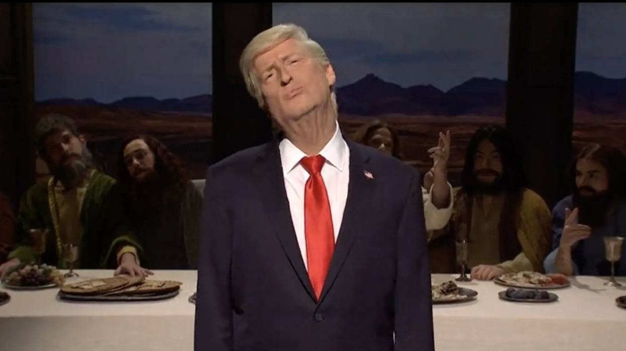 'We're Both White Americans': SNL's Trump Compares Himself To Jesus (Again)