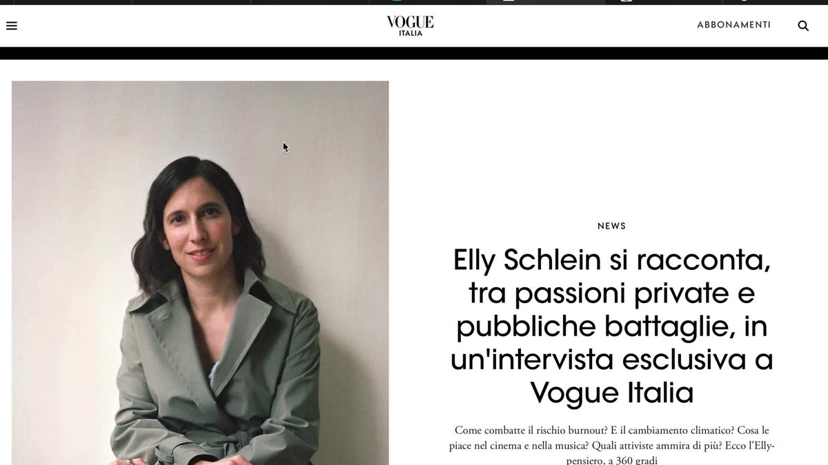 Il Pd della Schlein riparte da «Vogue» per vestire la solita fuffa con stile