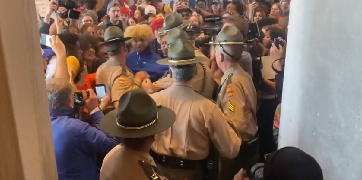 NextImg:Liberals find themselves handcuffed by their Jan. 6 'insurrection' rhetoric after Democratic radicals storm various state capitols