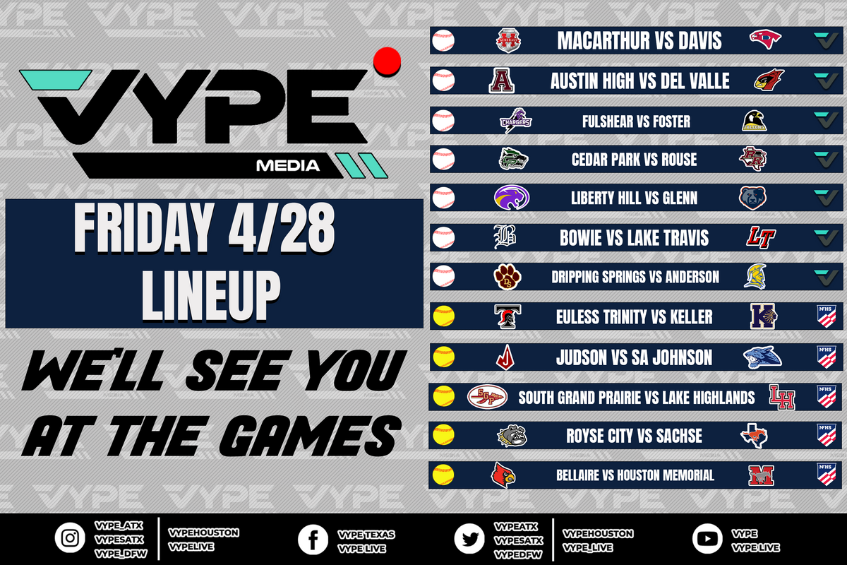 VYPE Live Lineup - Friday 4/28/23