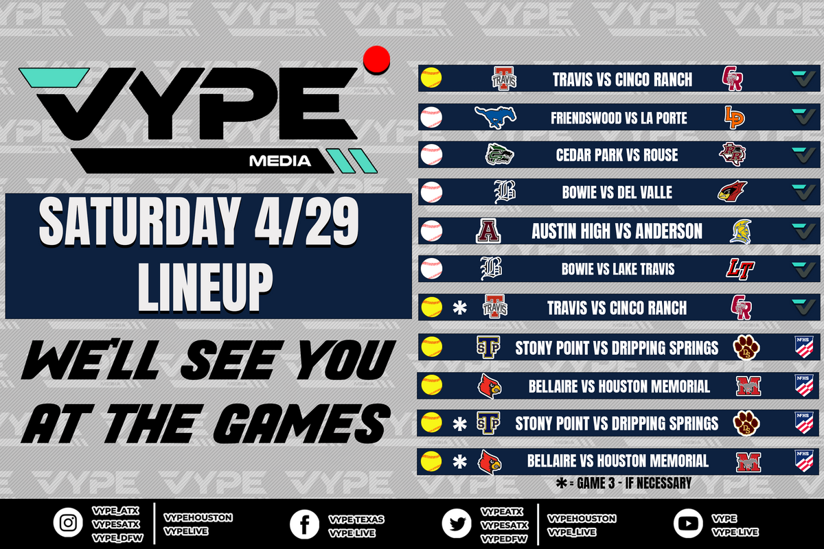 VYPE Live Lineup - Saturday 4/29/23