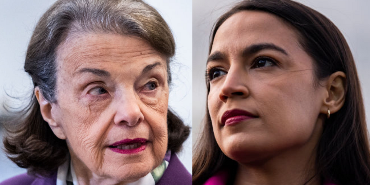 NextImg:AOC says Democratic Sen. Dianne Feinstein should step down: 'I think criticisms of that stance as 'anti-feminist' are a farce'