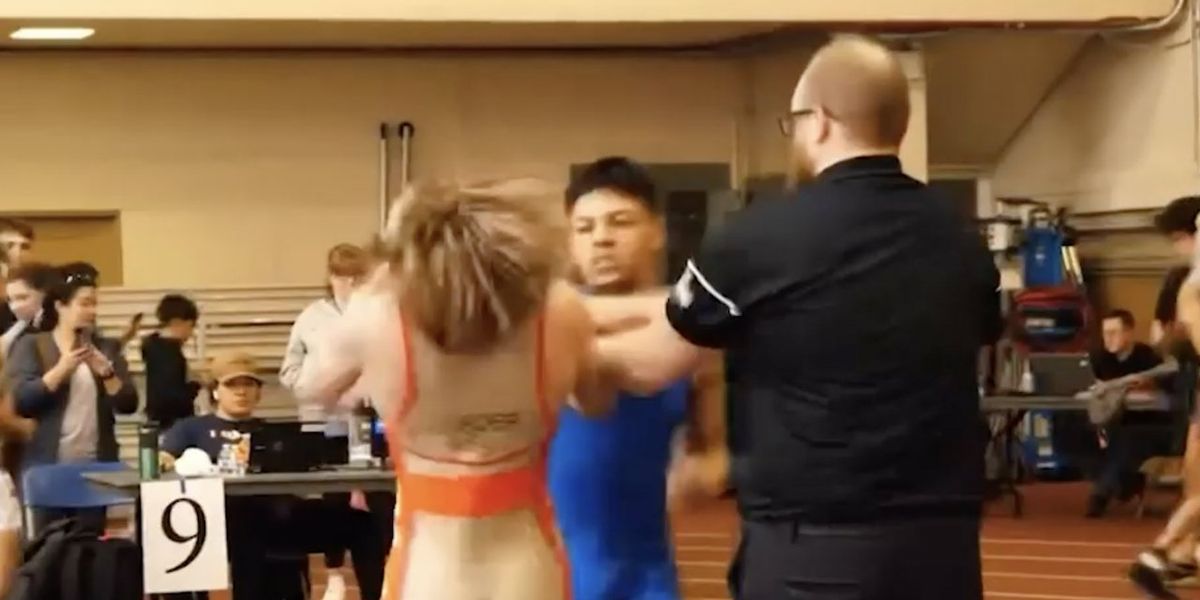 NextImg:Video: Youth wrestler sucker-punched during post-match handshake by losing opponent