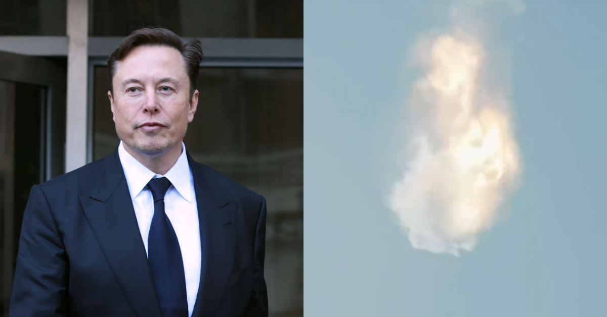Elon Musk; exploding rocket