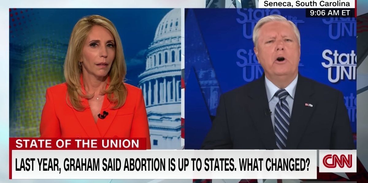 NextImg:Lindsey Graham stops CNN anchor in her tracks, accuses her of 'covering' for pro-abortion Dems: 'It's barbaric'