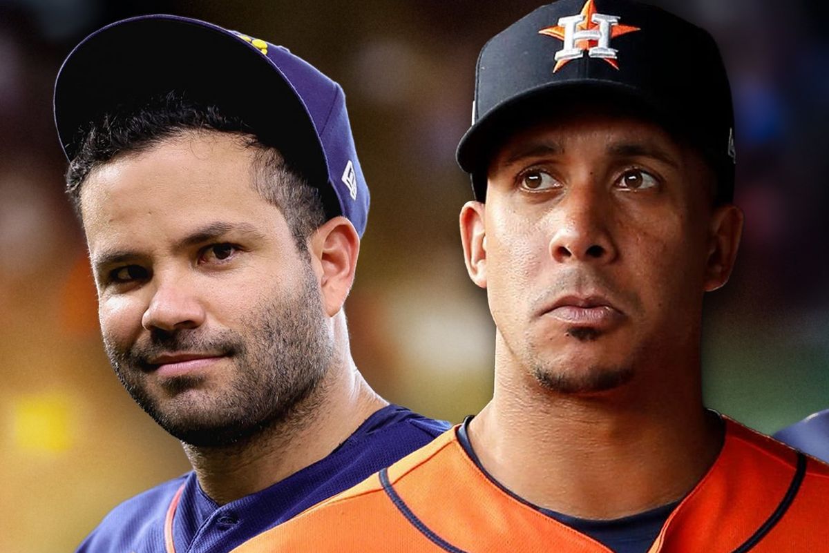 Astros Jose Altuve, Michael Brantley, Chas McCormick