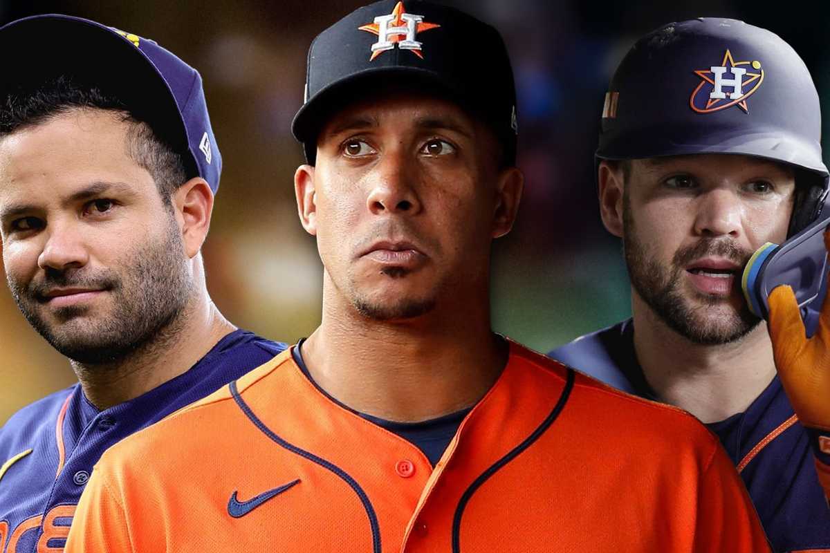 Astros Jose Altuve, Michael Brantley, Chas McCormick