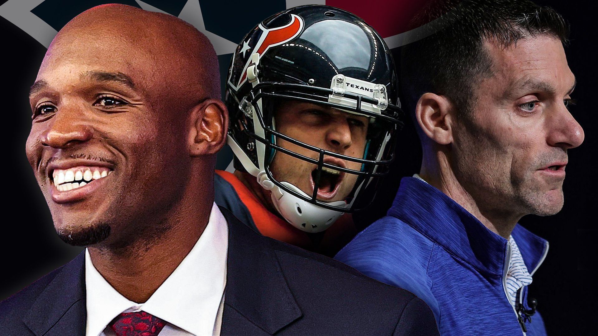 Texans DeMeco Ryans, Case Keenum, Nick Caserio