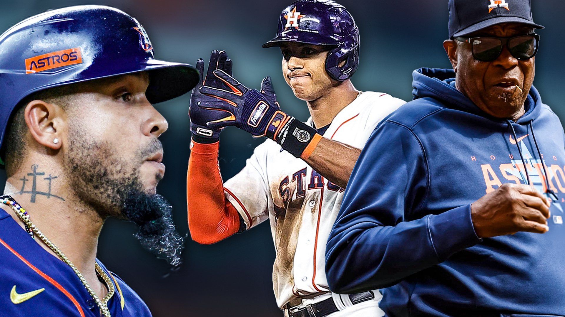 Astros Jose Abreu, Jeremy Pena, Dusty Baker