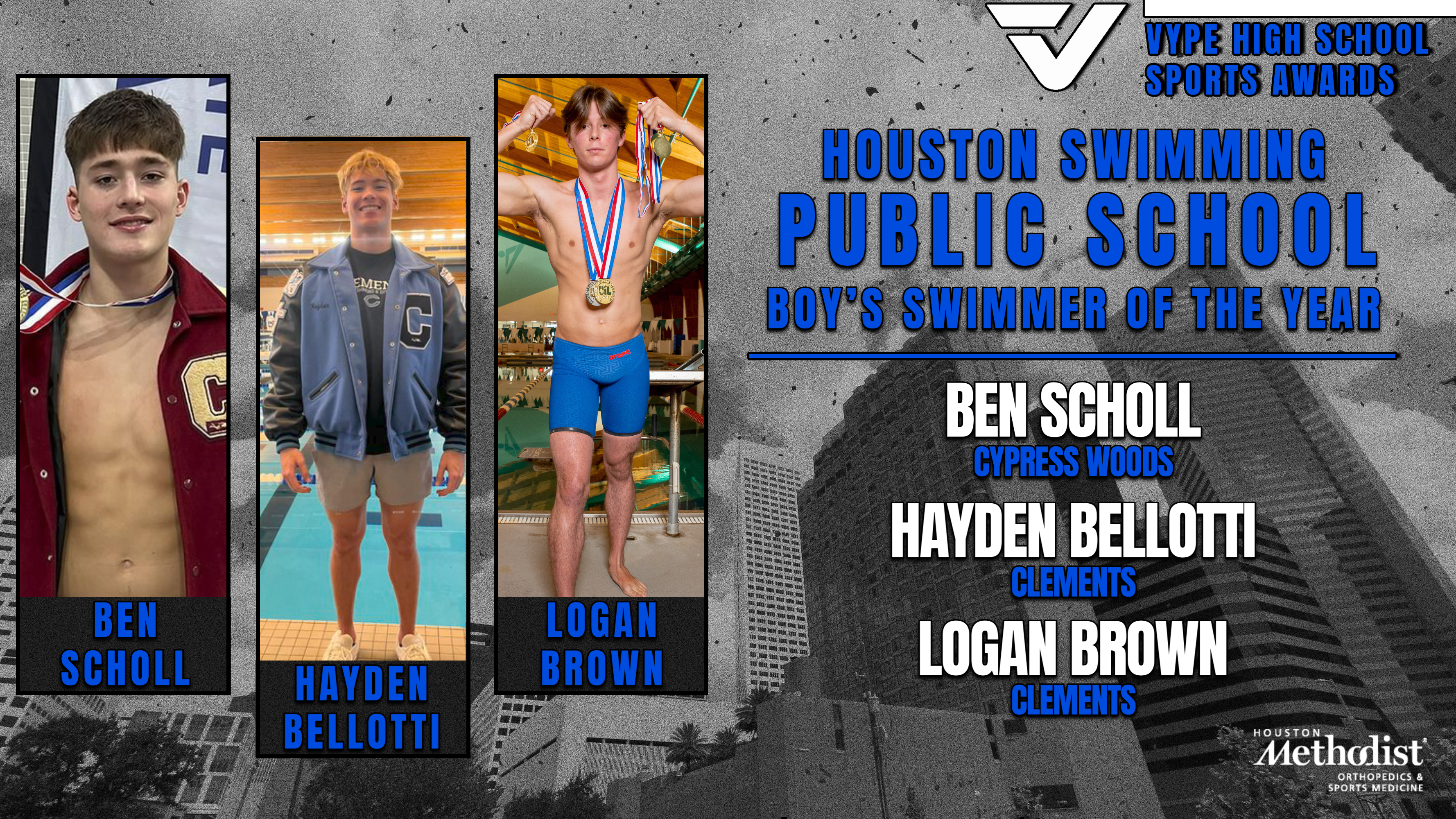 VYPE AWARDS: Public School Swimming presented by Houston Methodist Orthopedics & Sports Medicine