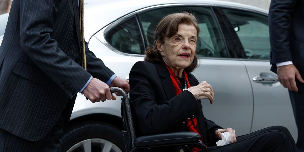 NextImg:Sickly 89-year-old Dianne Feinstein wheeled into Senate, asks, 'Where am I going?'