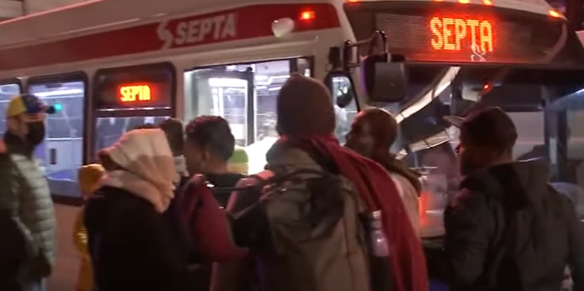 NextImg:Philadelphia mayor welcomes 20th bus of migrants, city hopes for more as most leave for NYC or Boston