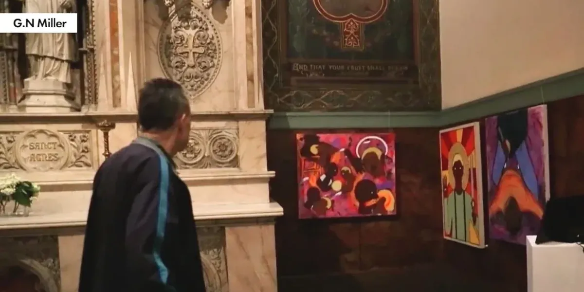 NextImg:'God is Trans' altar-side exhibit in church removed after Catholic archdiocese announces investigation