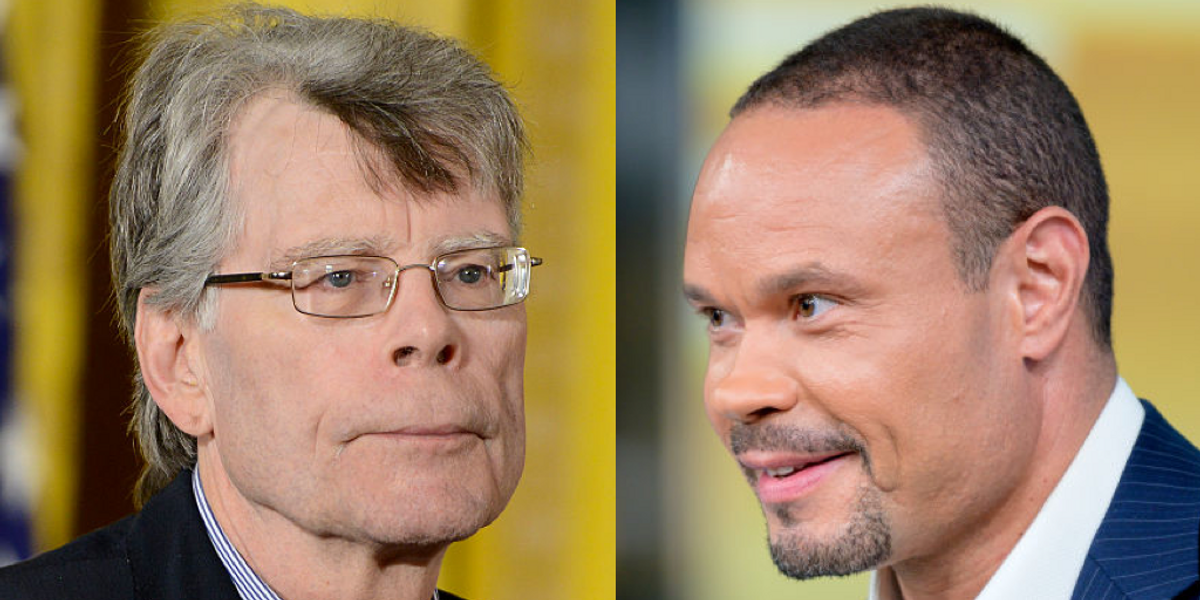 NextImg:'Does your momma tell people her kid perished in a fire rather than acknowledge your sorry existence?' Dan Bongino unloads on Stephen King in Twitter back-and-forth