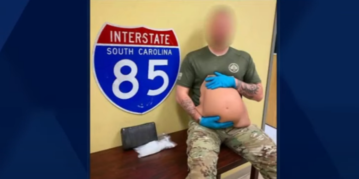 Fake pregnancy belly spills cocaine as woman attempts to sprint from police during traffic stop