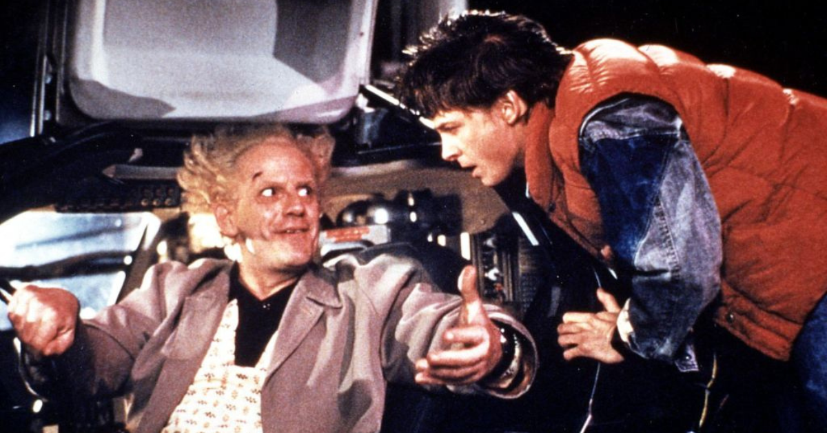 Christopher Lloyd and Michael J. Fox in 'Back to the Future'