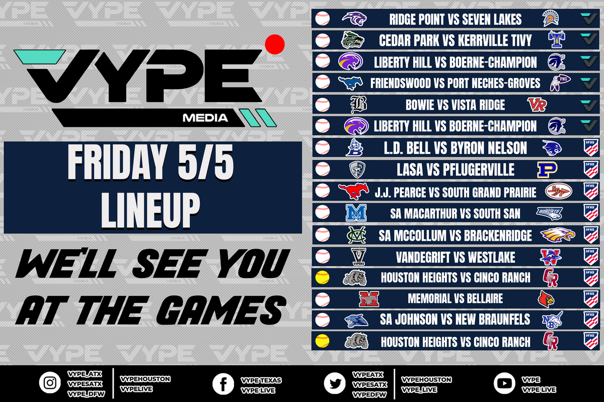 VYPE Live Lineup - Friday 5/5/23
