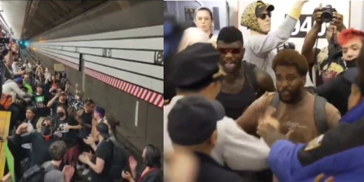Video of Jordan Neely protesting on the New York subway Video of Jordan Neely protesting on the New York subway