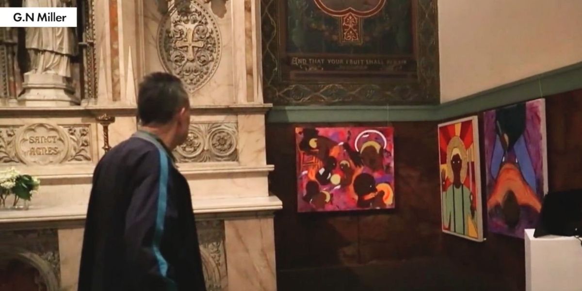 NextImg:Catholic church hosts 'God is Trans: A Queer Spiritual Journey' art exhibit
