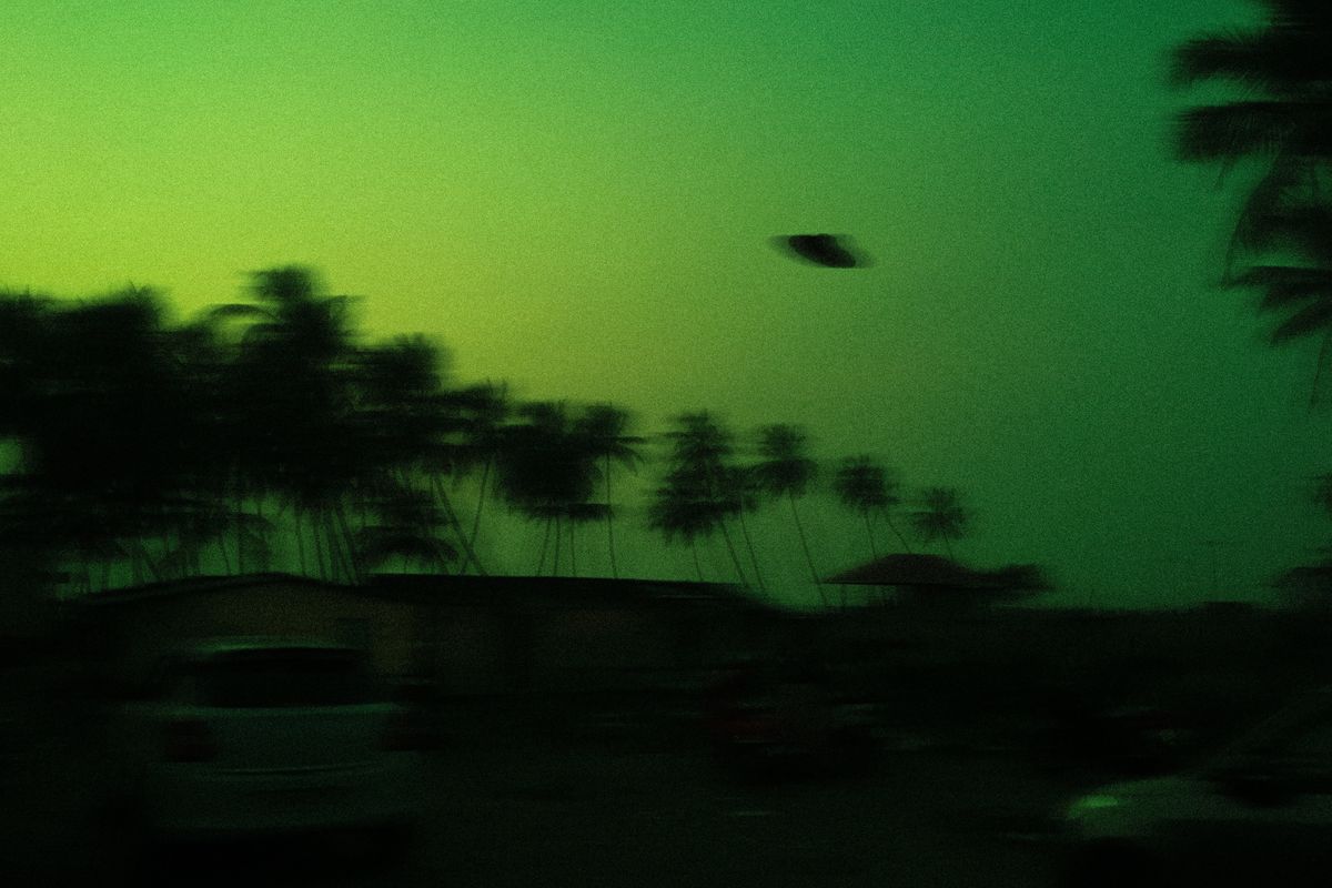 UFO in the sky