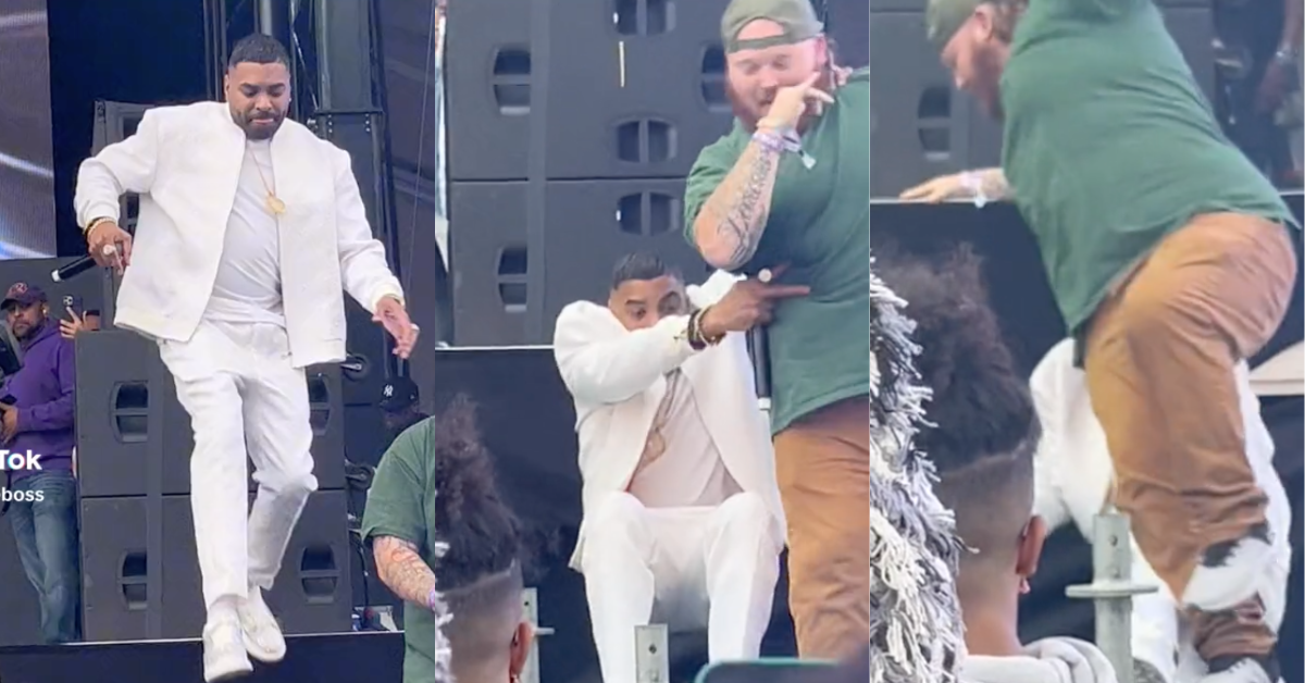 Ginuwine Nearly Takes Out ASL Interpreter During Fall VIDEO Comic Sands Ginuwine Nearly Takes Out ASL Interpreter During Fall VIDEO Comic Sands