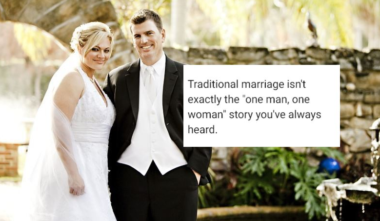 Traditional marriage has changed over the years