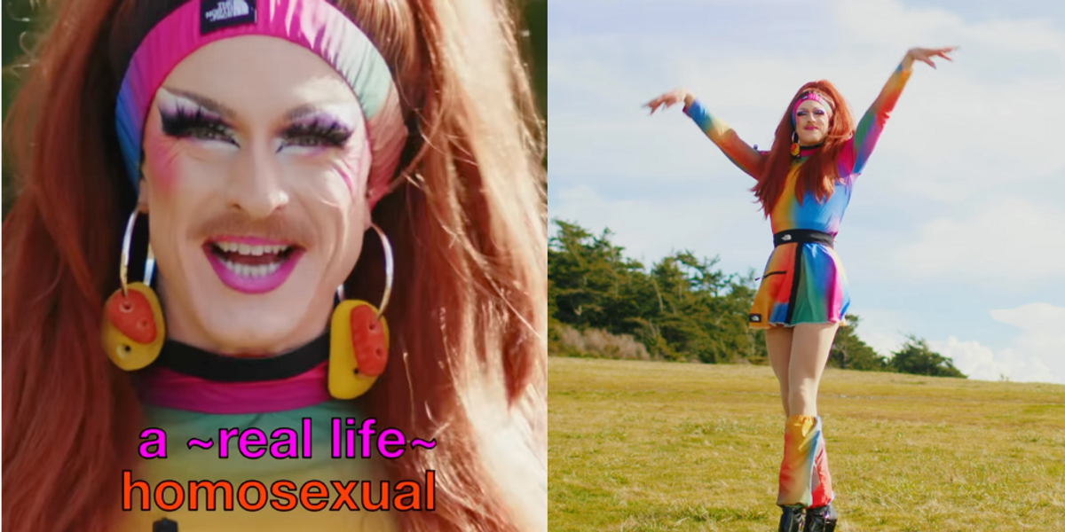 NextImg:The North Face features 'real-life homosexual' drag queen for the second year straight