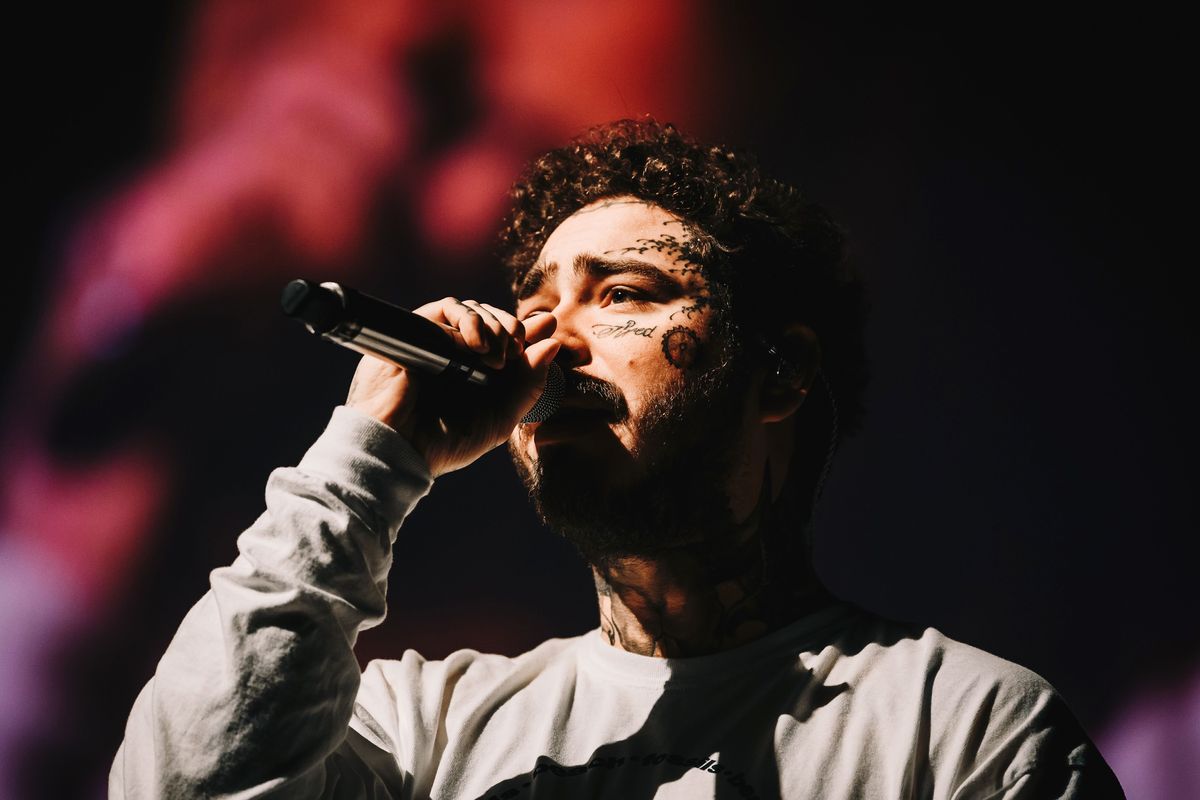 Post Malone in concert, Uniondale, New York, USA - 19 Feb 2020