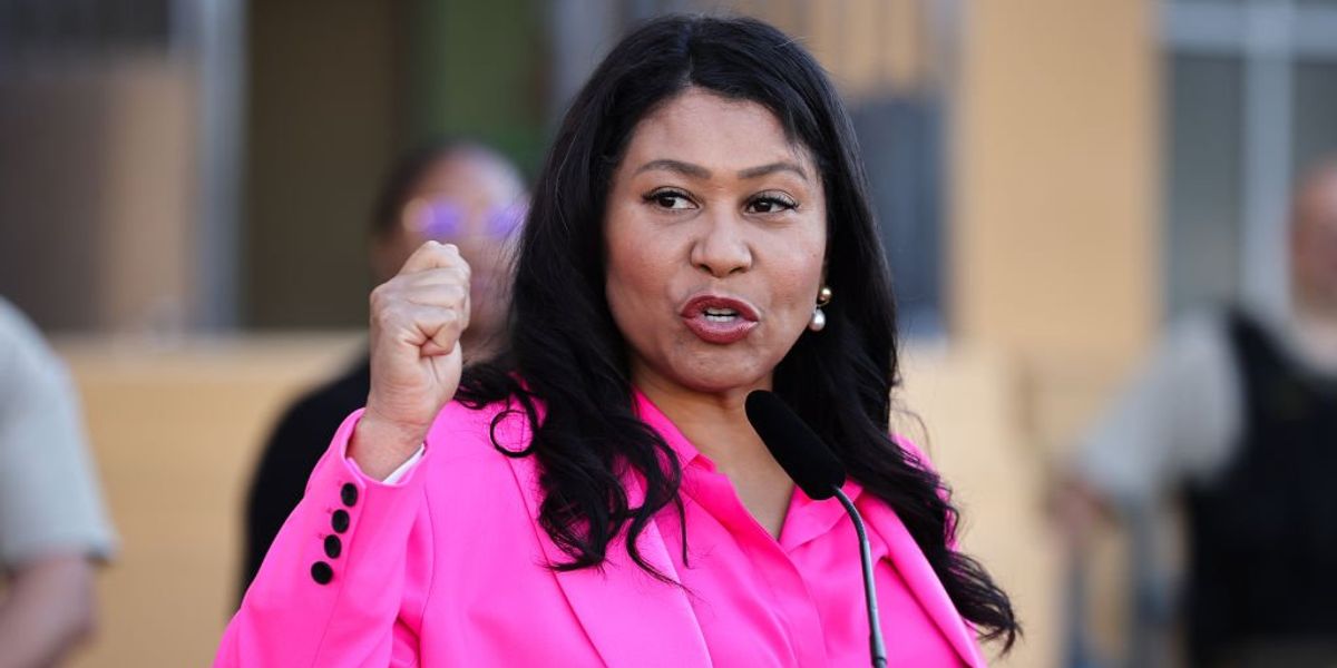 NextImg:San Francisco Mayor Breed retreats when chaos erupts at drug crisis event — woman throws brick into crowd, public shouts down officials' remarks