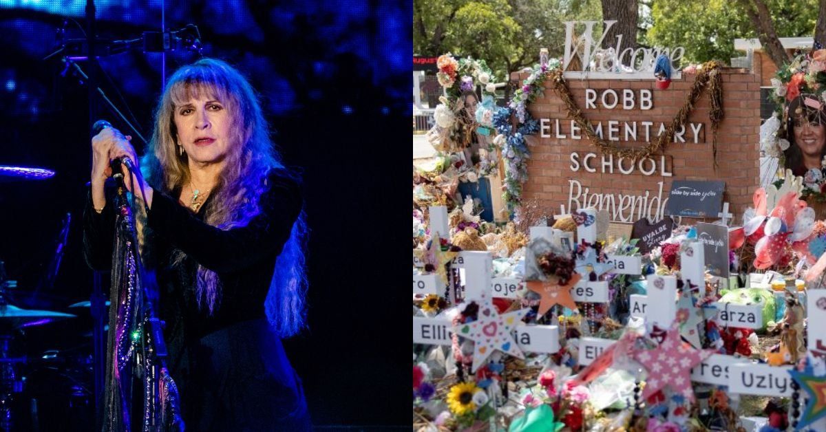 Stevie Nicks; Memorial outside of Robb Elementary School