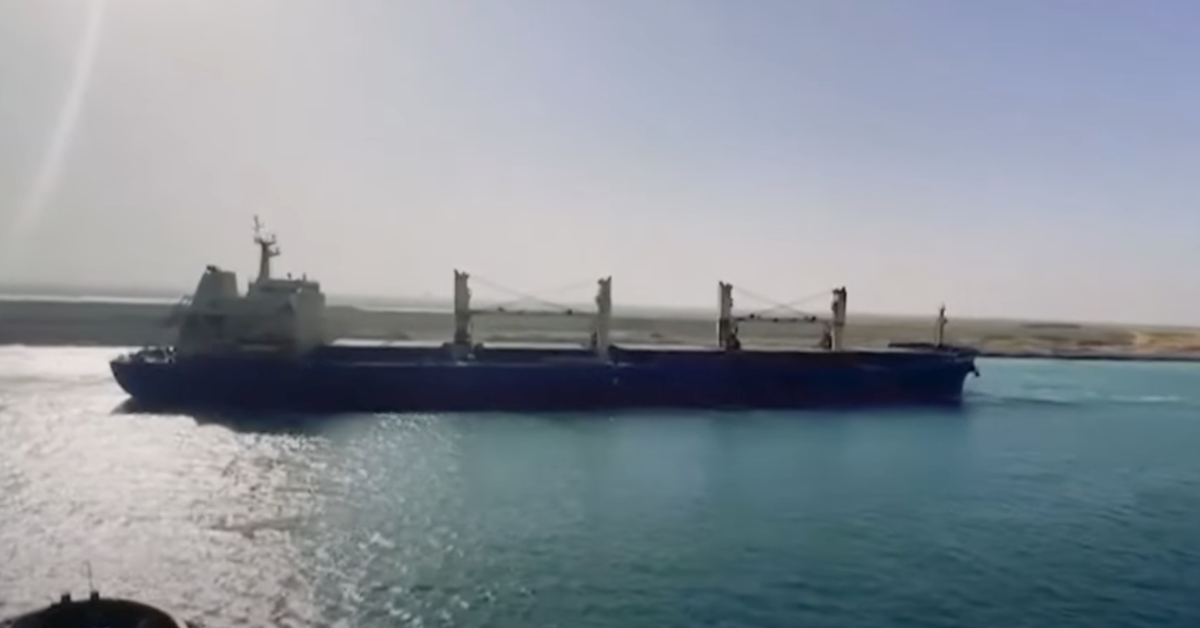The Xin Hai Tong 23 on the Suez Canal