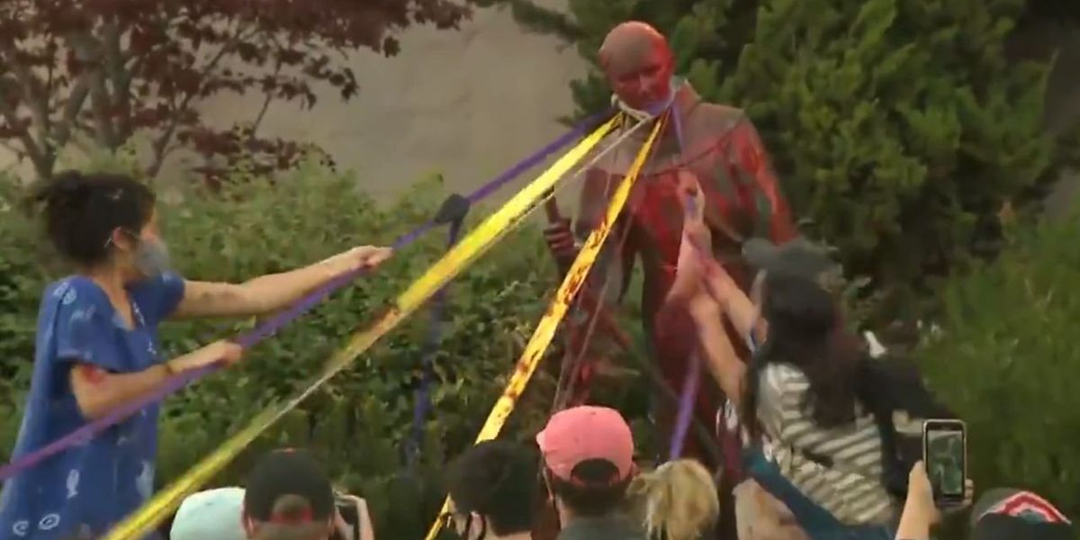NextImg:Vandals who destroyed statue of Catholic saint have charges reduced for participating in 'innovative restorative justice solution'