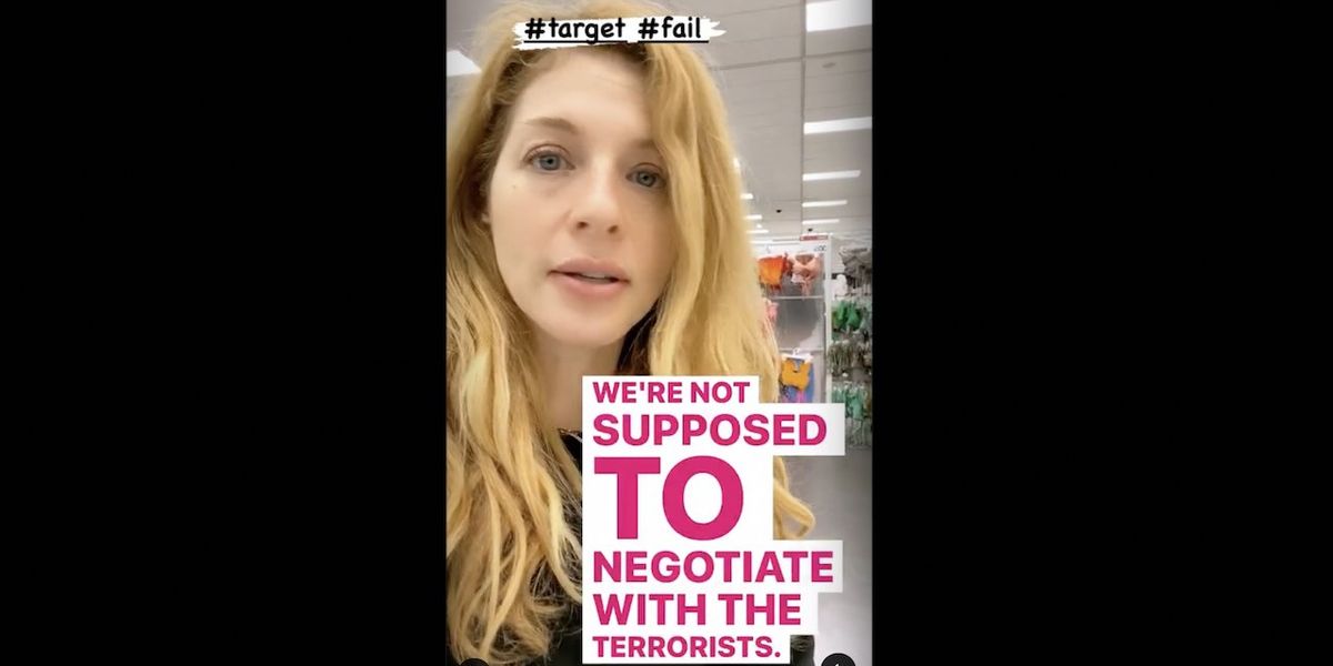 NextImg:'Twilight' actress who has 'nonbinary' 7-year-old child rips Target for moving Pride display to back of store: 'We’re not supposed to negotiate with the terrorists'