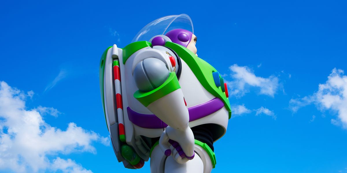 Profile view of Buzz Lightyear at Hollywood Studios
