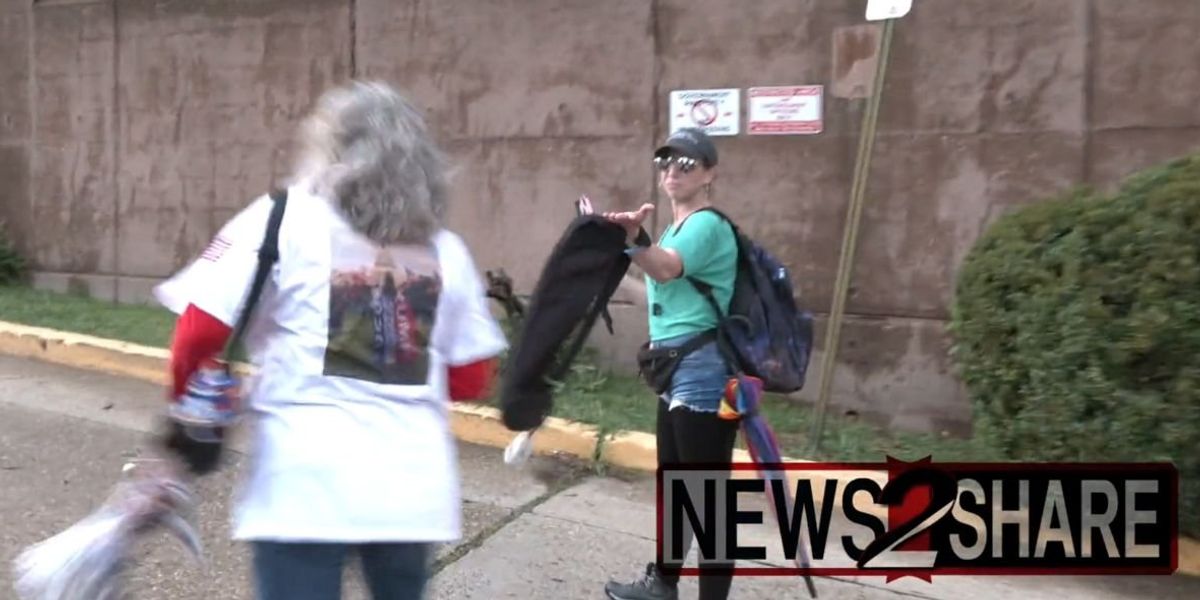 Ashli Babbitt's mother arrested on charges of assault, destruction of property following tense confrontation with Antifa protester who disrupted march honoring her daughter