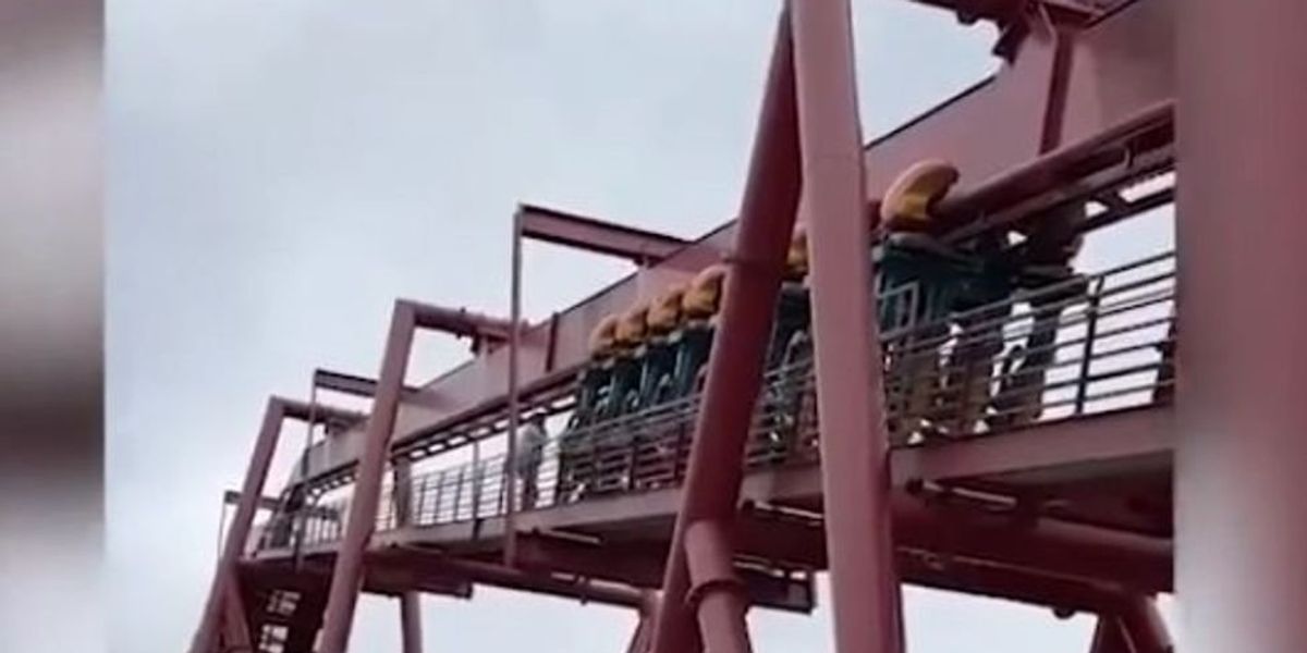 NextImg:Roller coaster paused and eventually evacuated because 1 passenger wanted off
