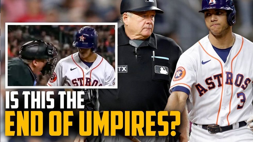 MLB umpire faces criticism after getting in face of Astros' Jeremy