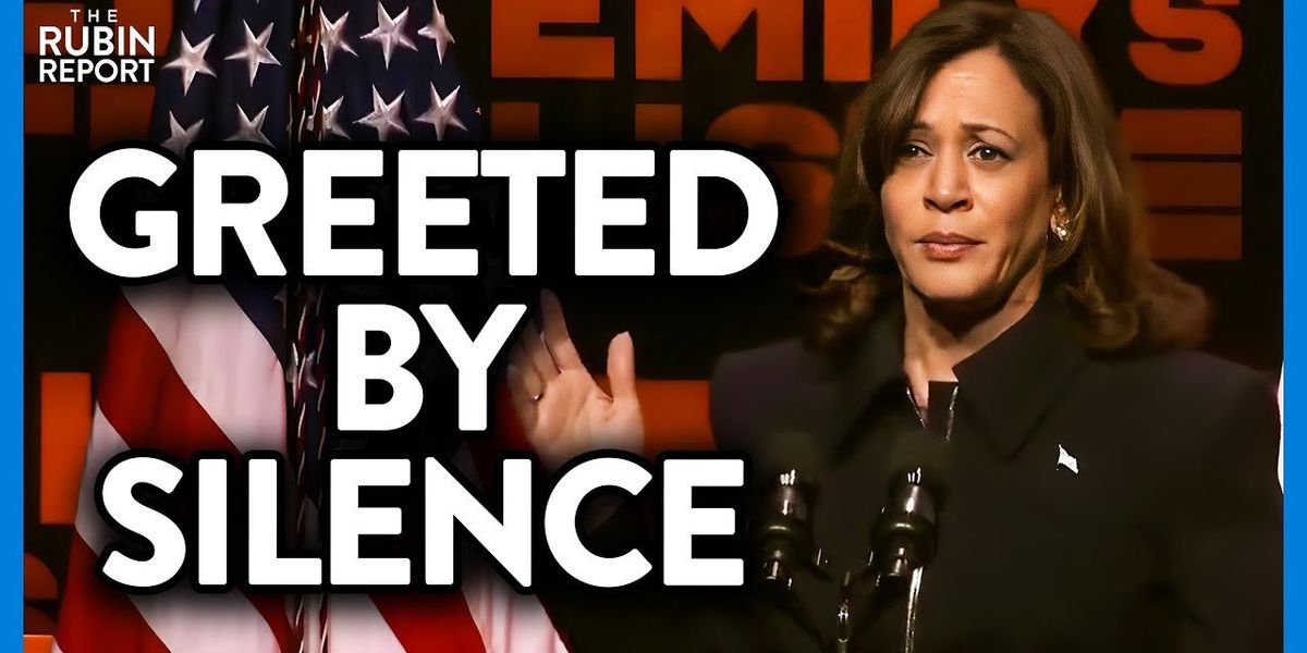 Kamala thinks the crowd agrees with her. Their silence says otherwise.
