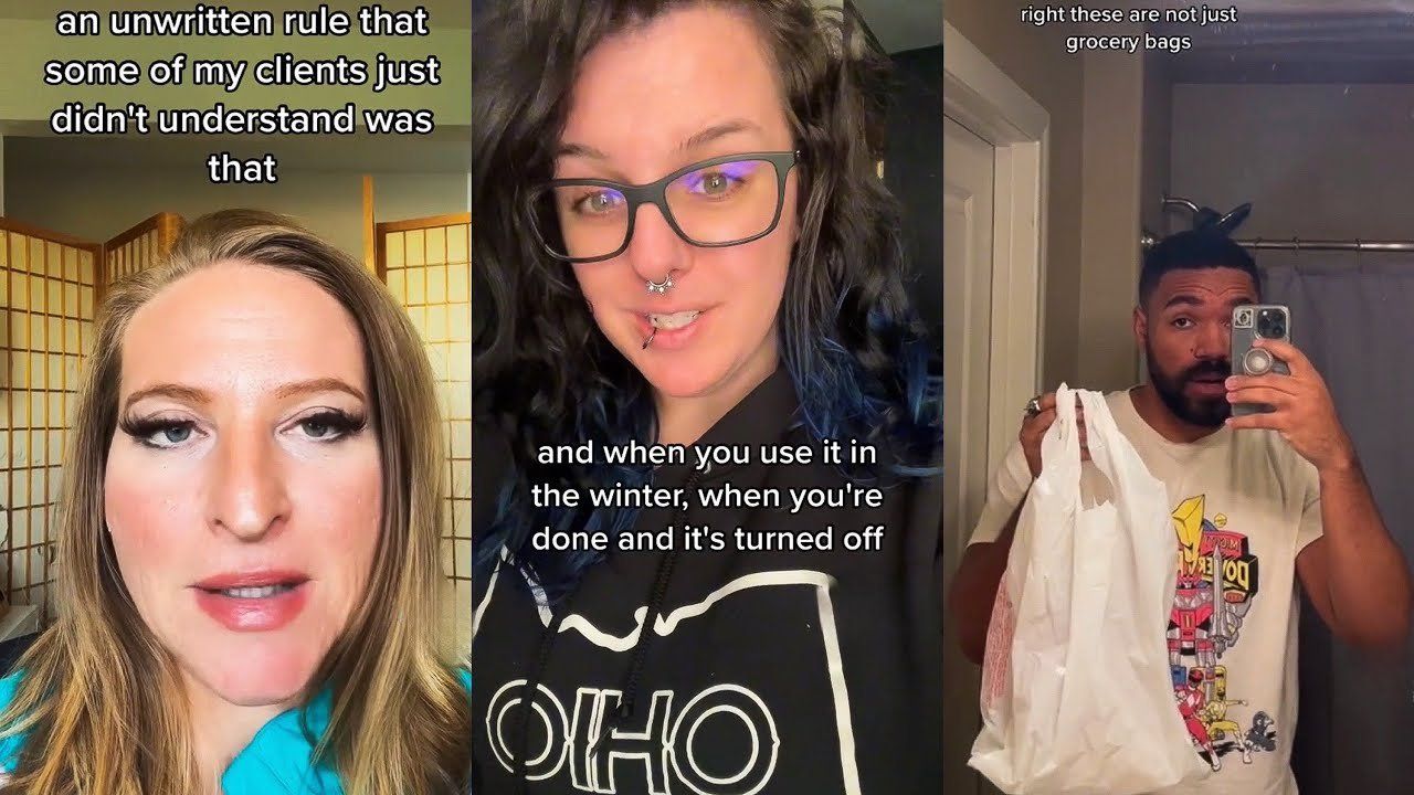 TikTok videos; poverty; wealthy people; unspoken rules