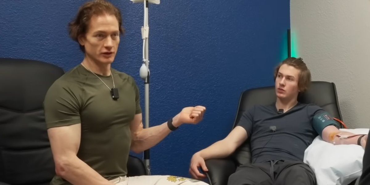 NextImg:Wealthy tech mogul's desperation to remain young has him using his son as a 'blood boy'