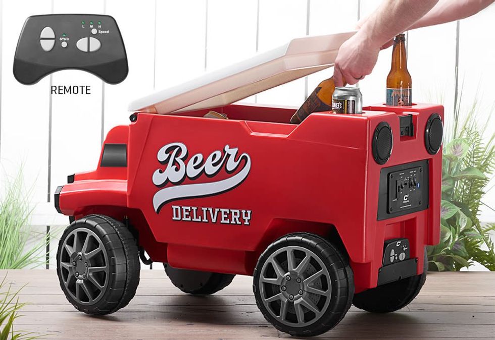 a photo of RC Beer Truck Cooler  with remote control