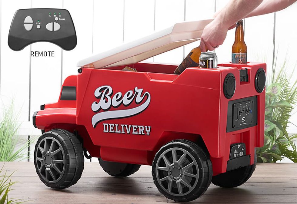 a photo of RC Beer Truck Cooler with remote control